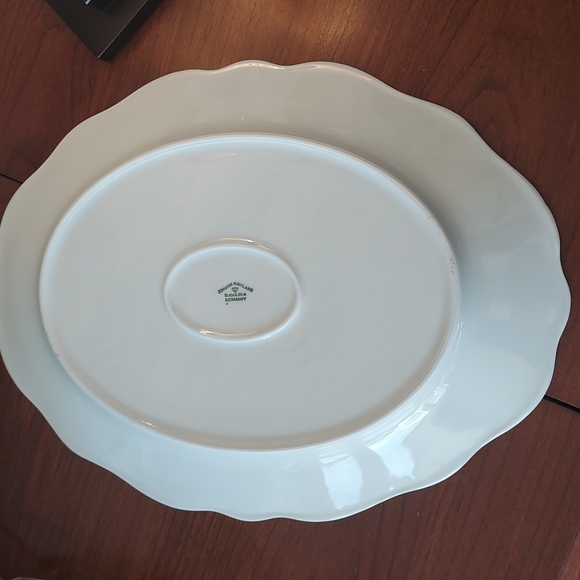 Jonathan Haviland Bavaria Germany Blue Garland 13" platter - Picture 6 of 12